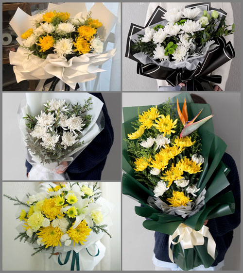 河南郑州新密市城关镇西瓦店村白事花束代送